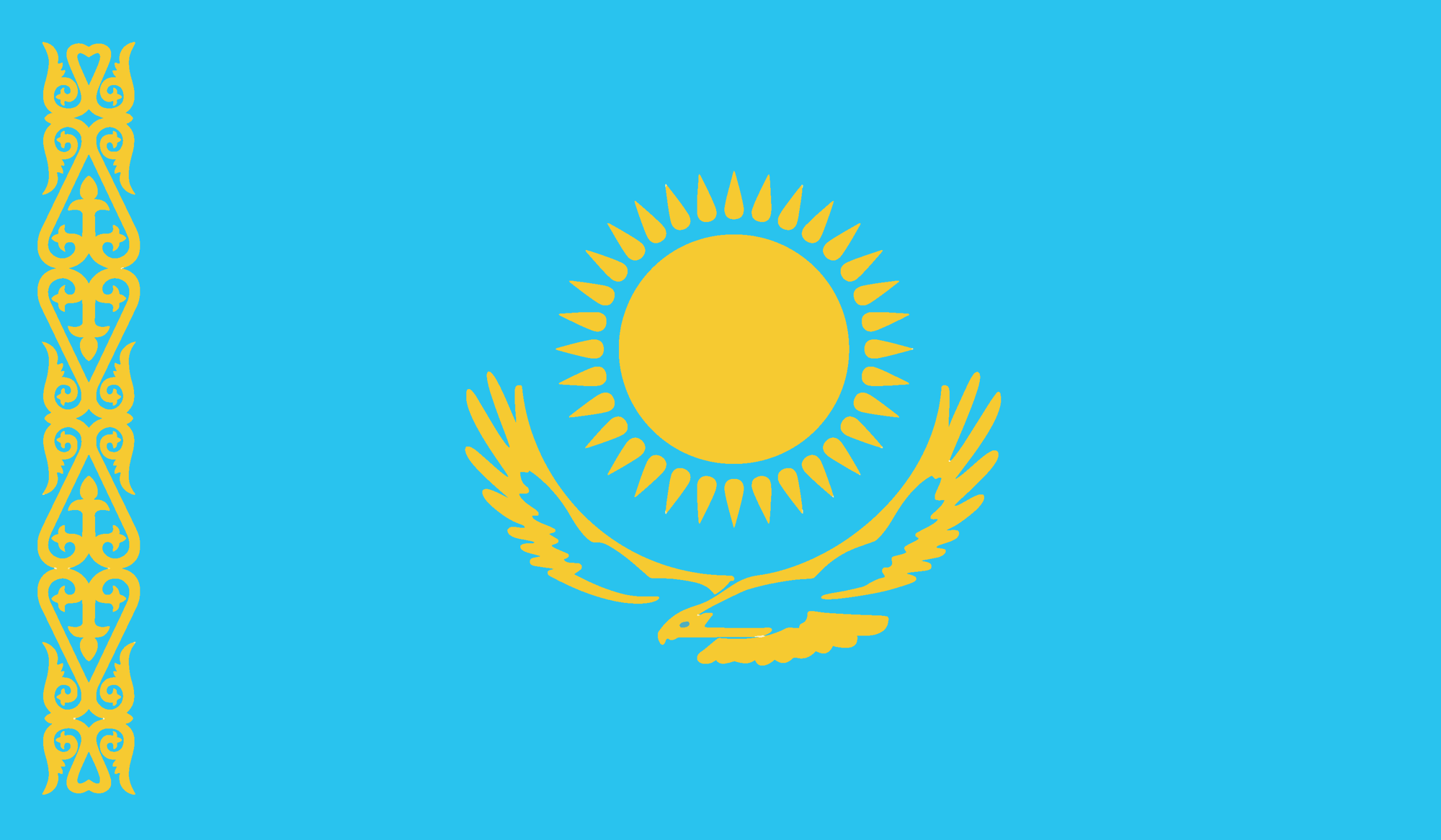 KAZAKHSTAN FLAG IMAGE